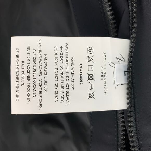 AZTECH Dale of Aspen Size L Red Black Color Block Quilted Polyamide Blend Vest - Picture 8 of 8